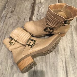 Buckle Combat Boots